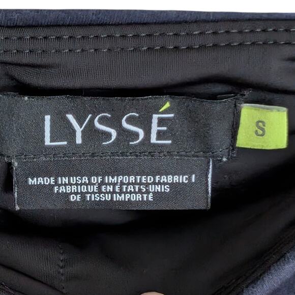 Lysse Navy Blue Ponte Pull On Stretch Leggings S - Picture 6 of 6